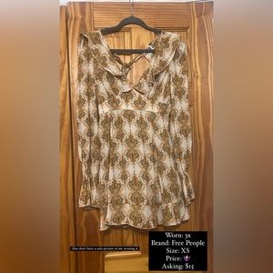 Free People long sleeve mini dress